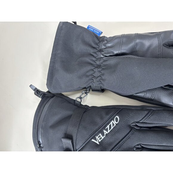 Velazzio Men Medium (fit M/L) Insulated Fan-Tex Insert Gloves w/Pocket Black EUC - Picture 7 of 7